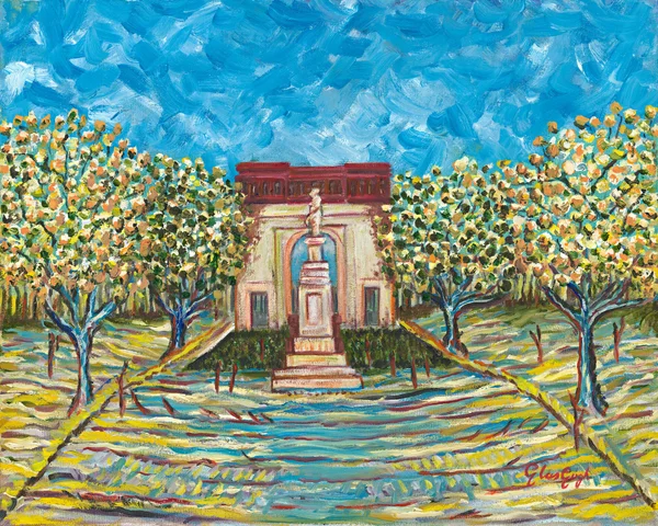 Glasgow Green Orchard Blossom Limited Print