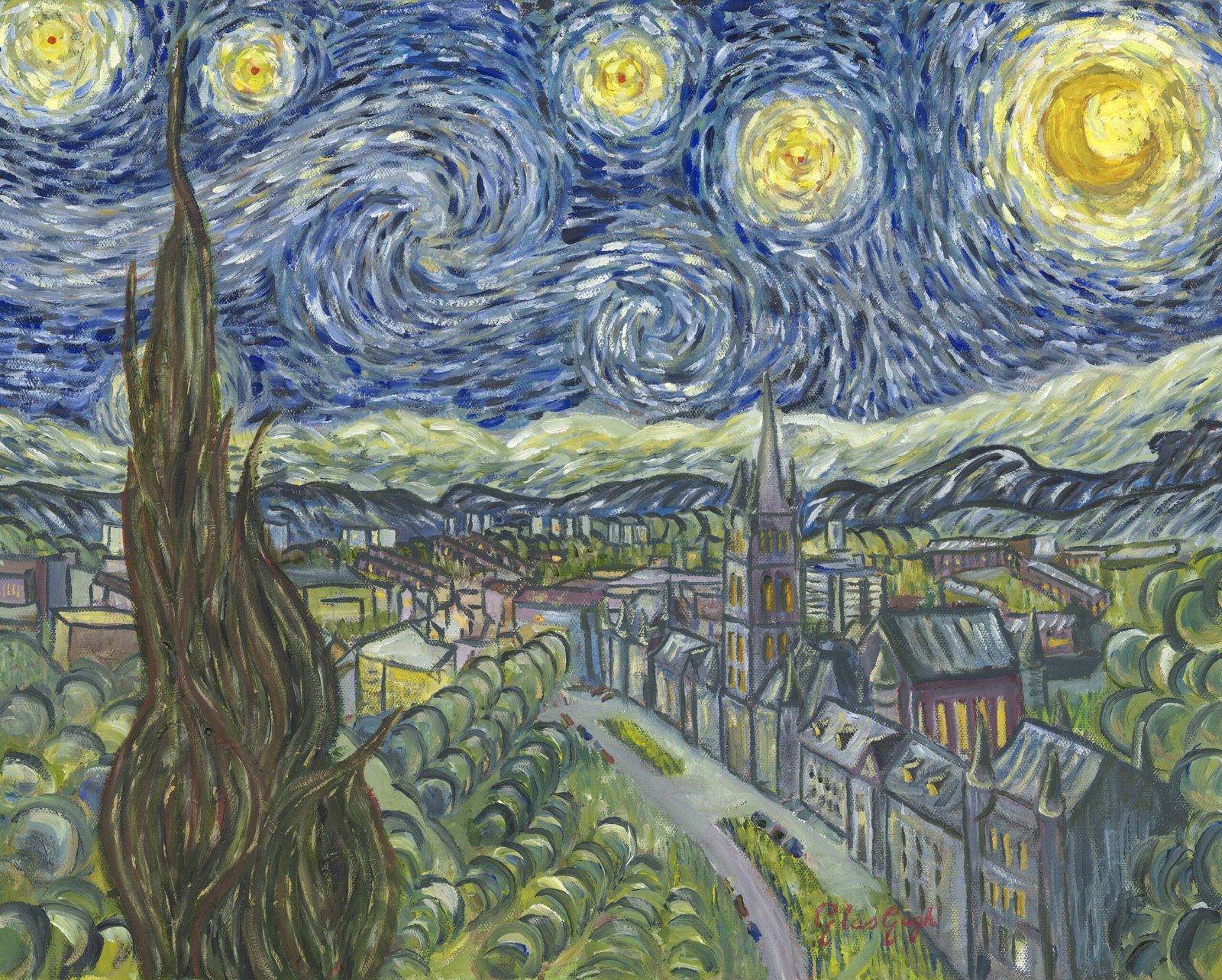 GlasGogh Starry Night